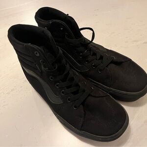 VANS High Top Black Sneaker Women’s Size 8.5